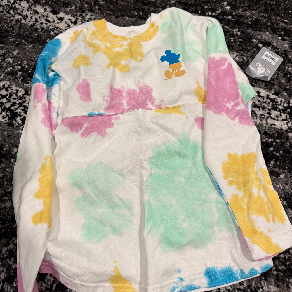 Brand new Disney Mickey Mouse tie dye jersey